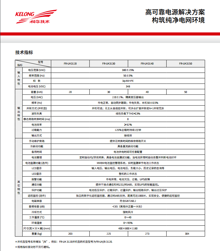 K8凯发FR 三进单出20K-50kVA(图3)